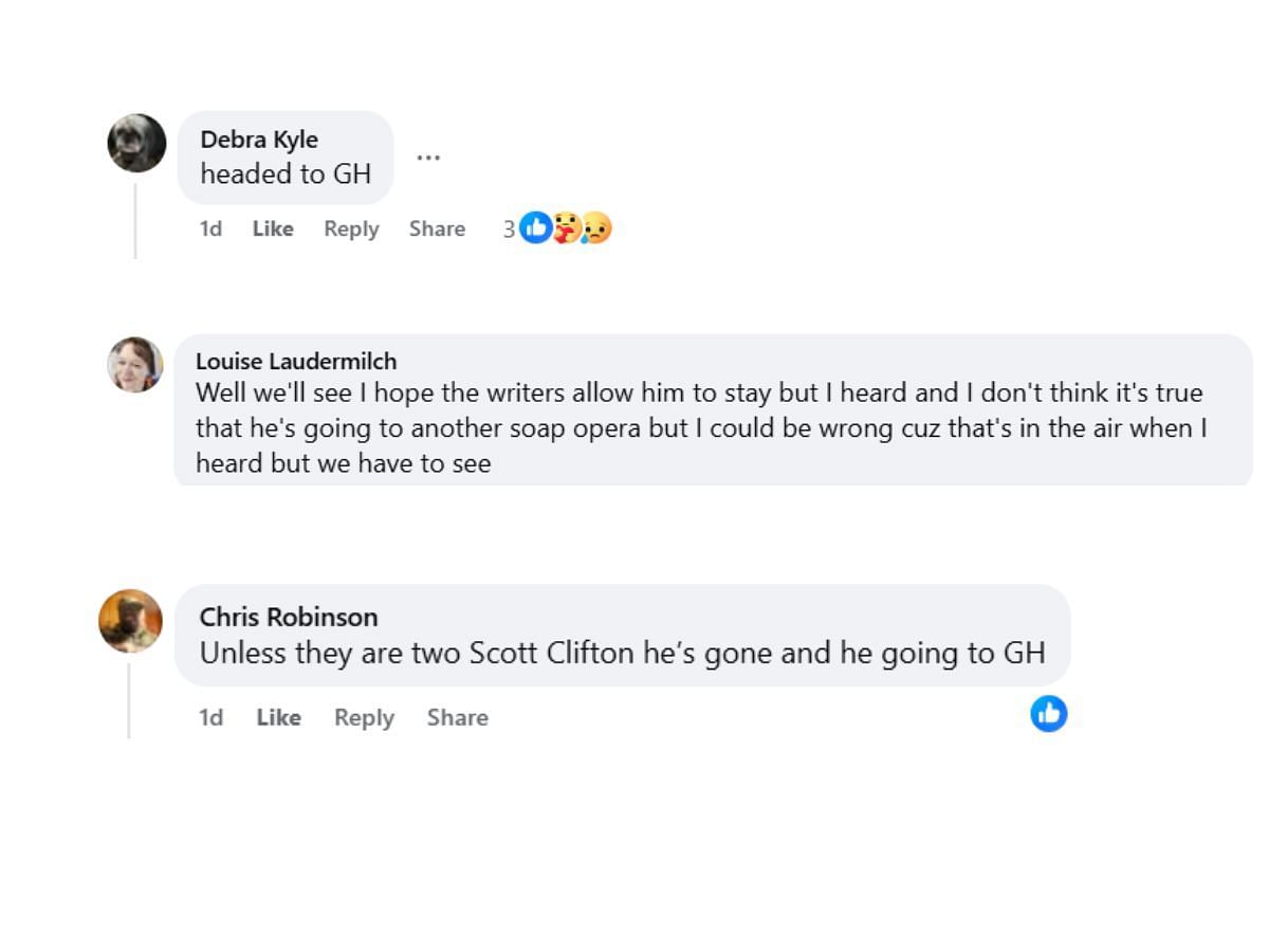 Comments by fans on the post (Image via Facebook/ @Laura Barre)